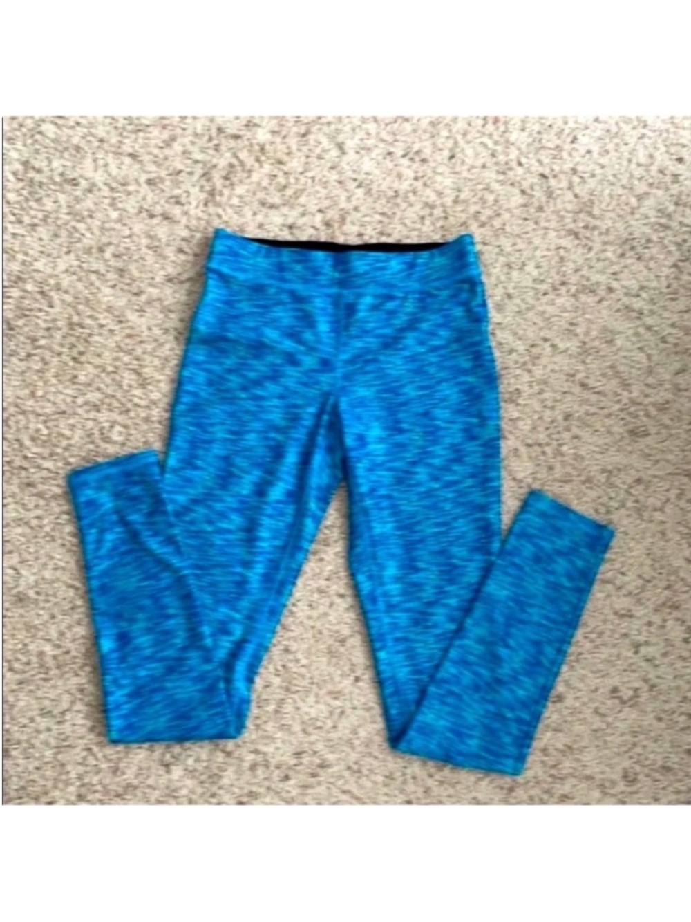 Mossimo Supply Co. Women’s Teal-Blue Marled Yoga Pants Leggings S